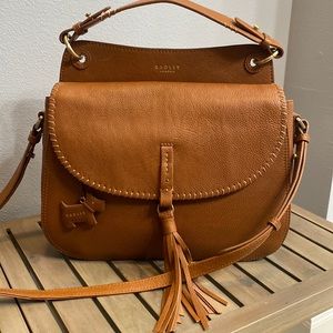Radley Leather Purse in the color Caramel.